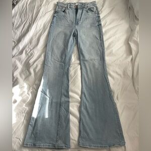 Bershka Light Wash Flare Jeans